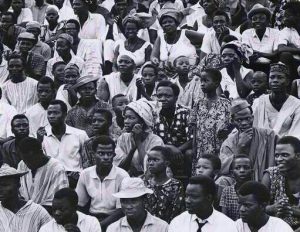 Take a look at the facial expressions of the spectators who gathered together to witness Nigeria's independence day; you see fear, uncertaintity and hopelessness. 